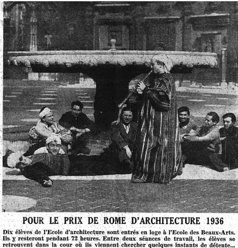 Photographie publiée dans le journal "L'Intransigeant" du 15/03/1936.
